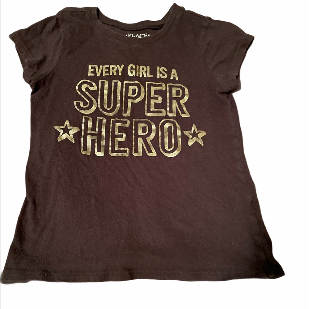 Every Girl is a Super Hero black tee